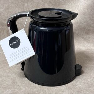 Keurig 2.0 Replacement Carafe Black Silver 3-4 Cup New